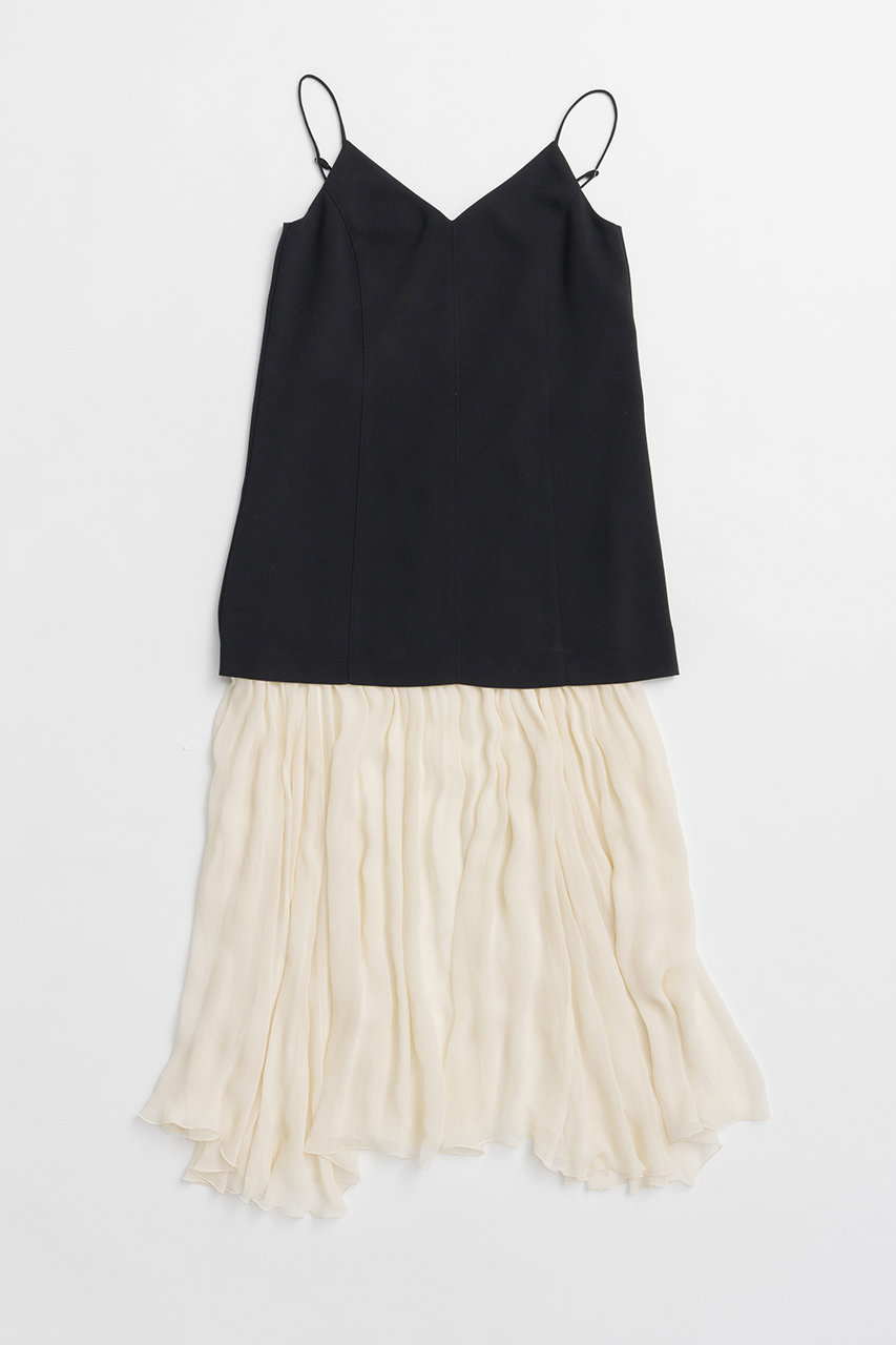 プランク プロジェクト/PRANK PROJECTの【予約販売】コントラストファブリックキャミドレス / Contrast Fabric Cami Dress(BLK(ブラック)/31261266105)