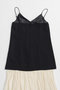 【予約販売】コントラストファブリックキャミドレス / Contrast Fabric Cami Dress プランク プロジェクト/PRANK PROJECT
