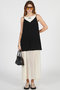 【予約販売】コントラストファブリックキャミドレス / Contrast Fabric Cami Dress プランク プロジェクト/PRANK PROJECT