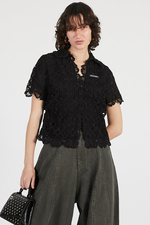 プランク プロジェクト/PRANK PROJECTの【予約販売】スカラップクローバーレーストップ / Scallop Clover Lace Top(110400/110402)