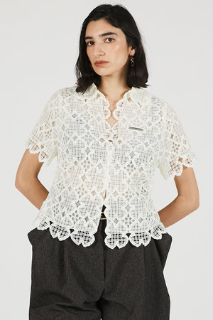 プランク プロジェクト/PRANK PROJECTの【予約販売】スカラップクローバーレーストップ / Scallop Clover Lace Top(110400/110402)