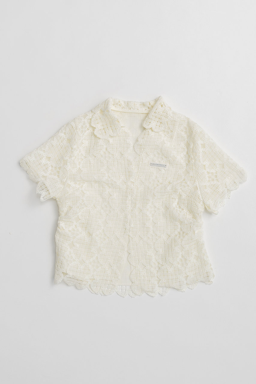 プランク プロジェクト/PRANK PROJECTの【予約販売】スカラップクローバーレーストップ / Scallop Clover Lace Top(WHT(ホワイト)/31261315105)