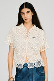 スカラップクローバーレーストップ / Scallop Clover Lace Top