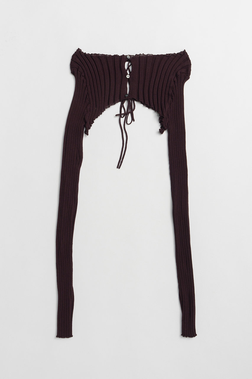 プランク プロジェクト/PRANK PROJECTの【予約販売】2WAYシアーリブボレロ / 2WAY Sheer Rib Bolero(BRD(ボルドー)/31261366103)