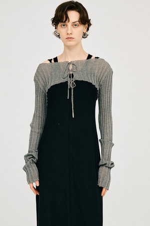 プランク プロジェクト/PRANK PROJECTの2WAYシアーリブボレロ / 2WAY Sheer Rib Bolero(110400/110402)