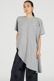 ショルダーパッドアシメケープTシャツ / Shoulder Pad Asymmetrical Cape T-Shirt