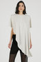 【予約販売】ショルダーパッドアシメケープTシャツ / Shoulder Pad Asymmetrical Cape T-Shirt プランク プロジェクト/PRANK PROJECT
