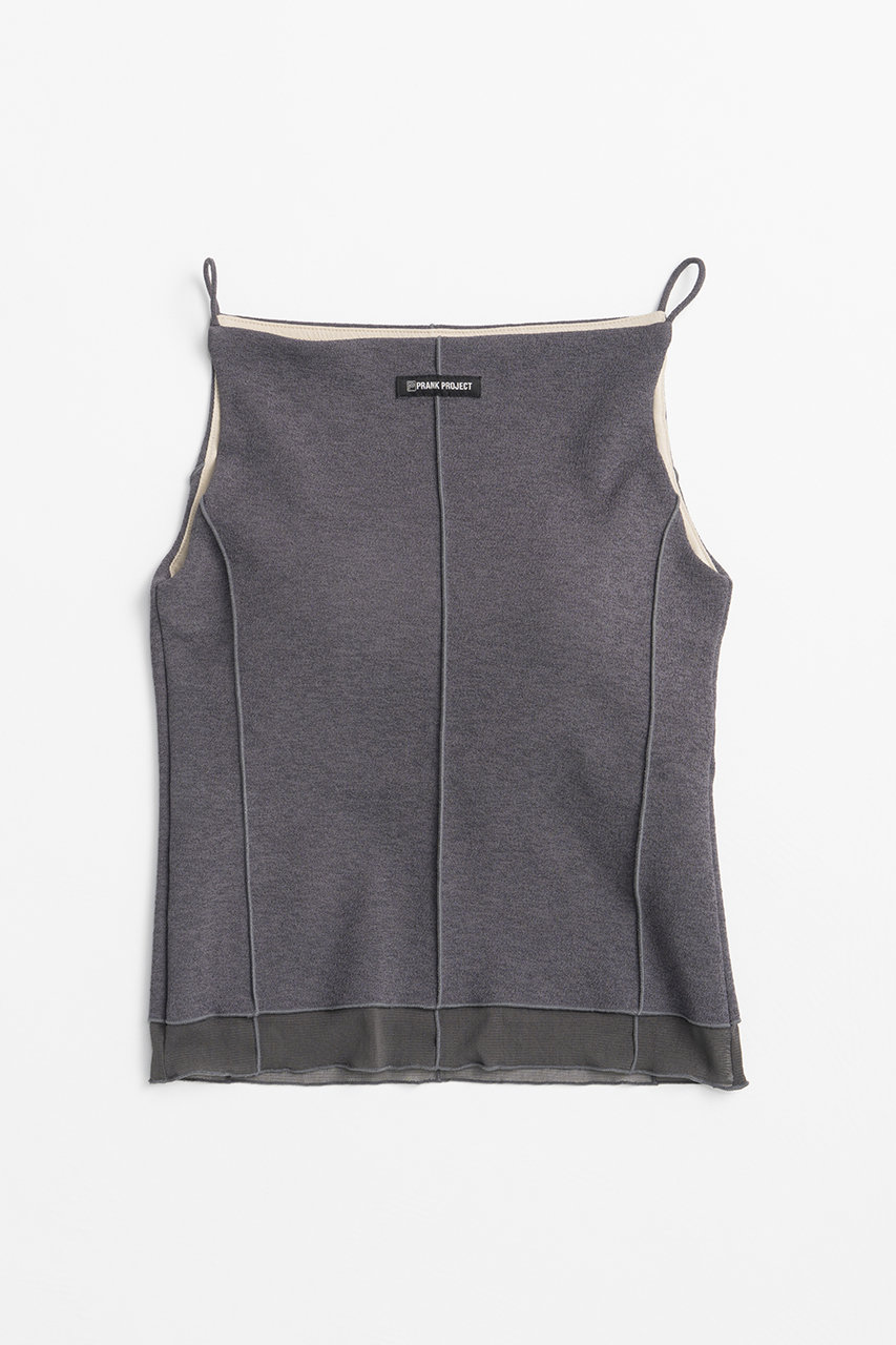 プランク プロジェクト/PRANK PROJECTの【予約販売】シアーヘムカップインキャミ / Sheer Hem Cup-In Cami(C.GRY(チャコールグレー)/31261415616)