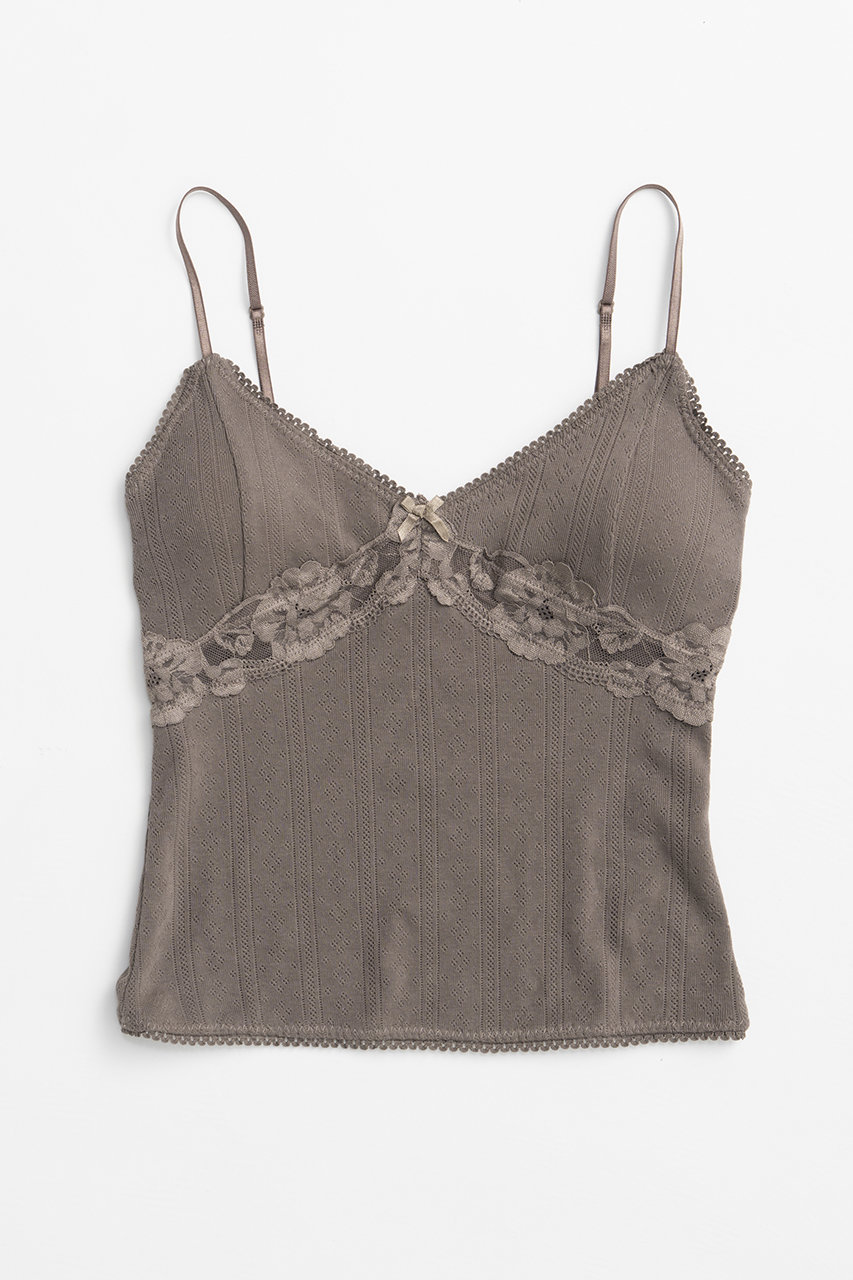 プランク プロジェクト/PRANK PROJECTの【予約販売】アイレットレースカップインキャミ / Eyelet Lace Cup-In Cami(GRY(グレー)/31261415907)