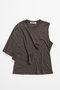 【予約販売】アシンメトリーケープTEE / Asymmetrical Cape T-Shirt プランク プロジェクト/PRANK PROJECT BRN(ブラウン)