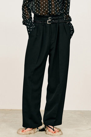 プランク プロジェクト/PRANK PROJECTの【予約販売】ダブルベルトスラックス / Double Belt Slacks(110600/110601)