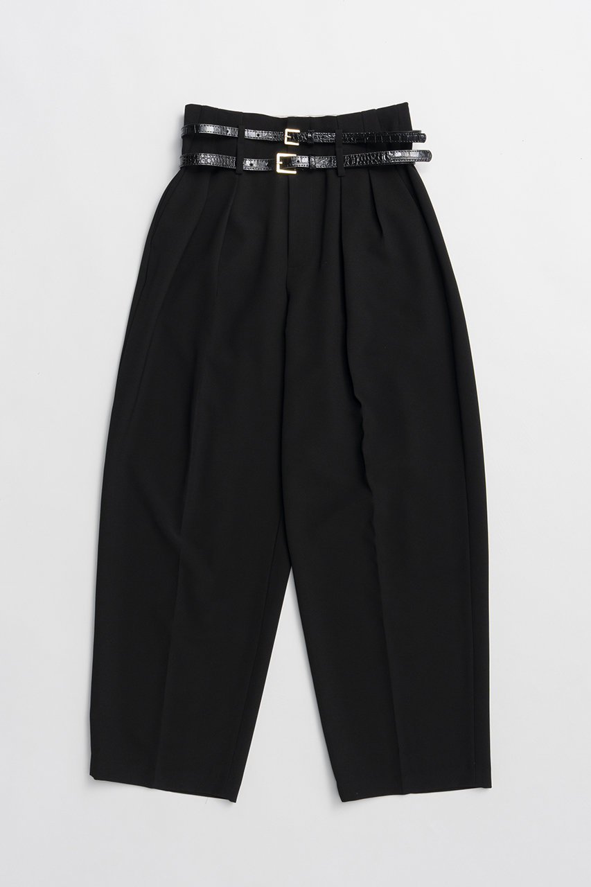 プランク プロジェクト/PRANK PROJECTの【予約販売】ダブルベルトスラックス / Double Belt Slacks(BLK(ブラック)/31261465105)