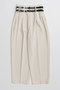 【予約販売】ダブルベルトスラックス / Double Belt Slacks プランク プロジェクト/PRANK PROJECT WHT(ホワイト)