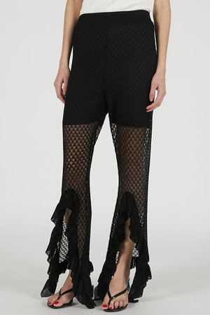 プランク プロジェクト/PRANK PROJECTの【予約販売】シアーニットフリルパンツ / Sheer Knit Frill Pants(110600/110601)