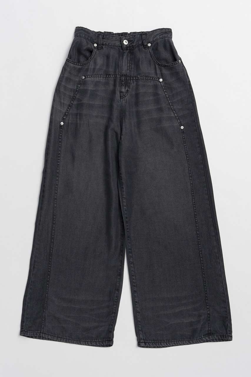 プランク プロジェクト/PRANK PROJECTの【予約販売】テンセルデニムワイドパンツ / Tencel Denim Wide Pants(BLK(ブラック)/31261465406)
