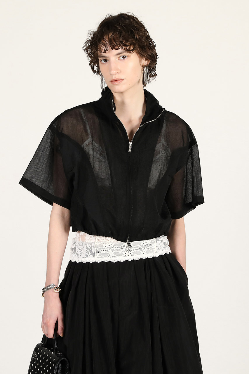 プランク プロジェクト/PRANK PROJECTの【予約販売】シアーリップストップトラックジャケット / Sheer Ripstop Track Jacket(BLK(ブラック)/31261316113)