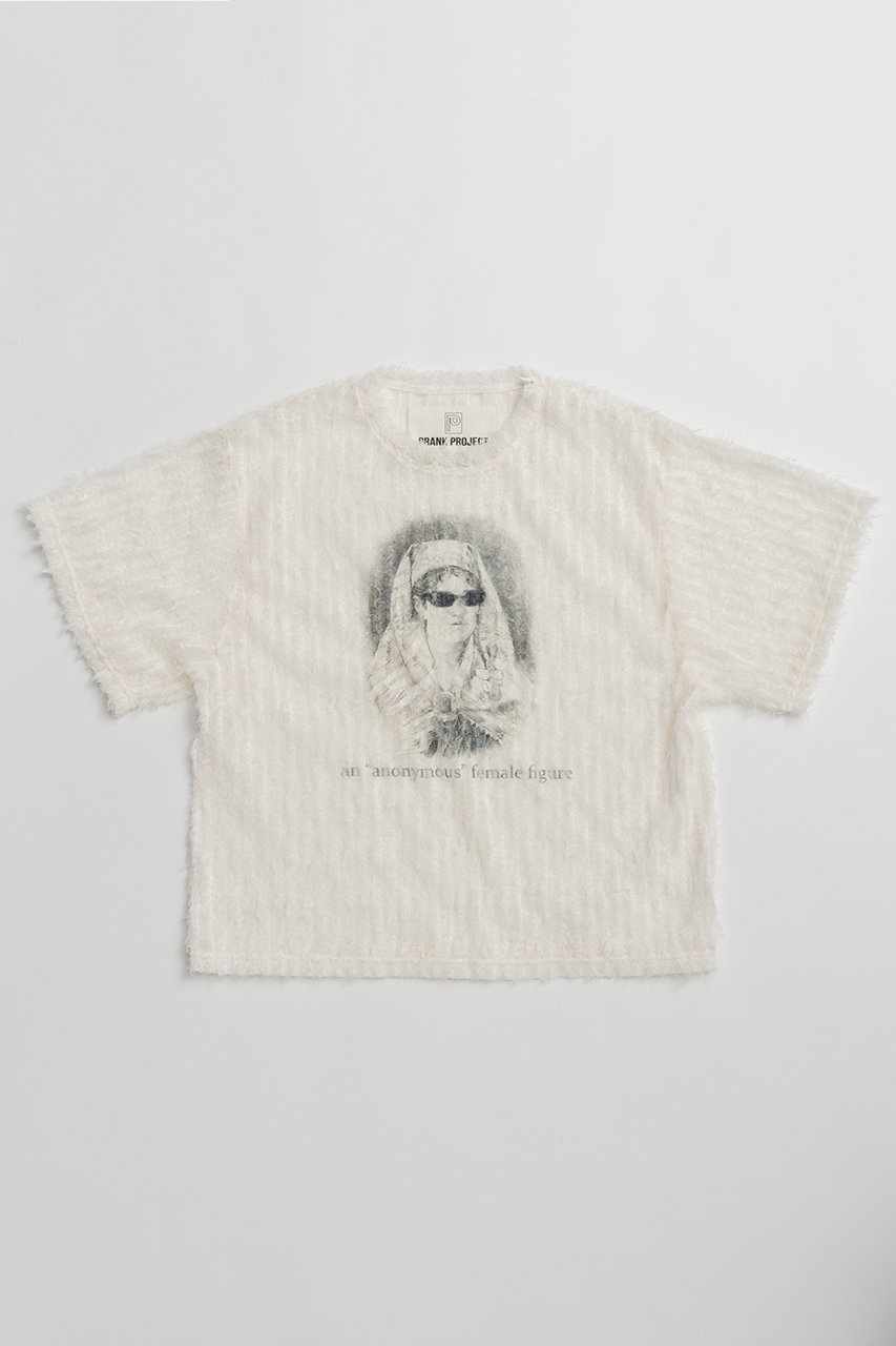 プランク プロジェクト/PRANK PROJECTのフェザーチュールTシャツ / Feather Tulle Woman Graphic T-shirt(WHT(ホワイト)/31261316205)