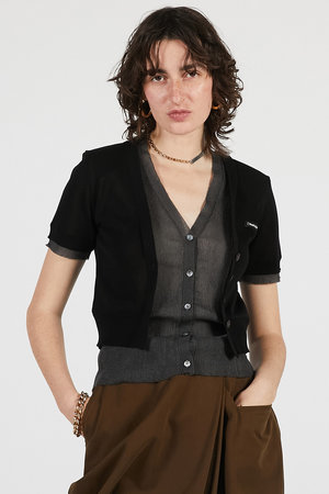 プランク プロジェクト/PRANK PROJECTの【予約販売】ダブルフロントニットカーデ / Double Front Knit Cardigan(110300/110303)