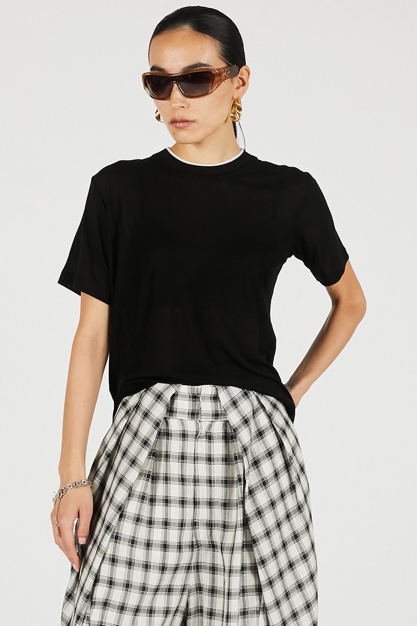 プランク プロジェクト/PRANK PROJECTの【予約販売】サマーウールブレンドTシャツ / Summer Wool Blend T-Shirt(BLK(ブラック)/31261415104)