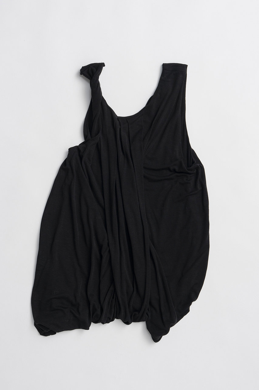 プランク プロジェクト/PRANK PROJECTのツイストショルダードレープトップ / Twist Shoulder Drape Top(BLK(ブラック)/31261415615)
