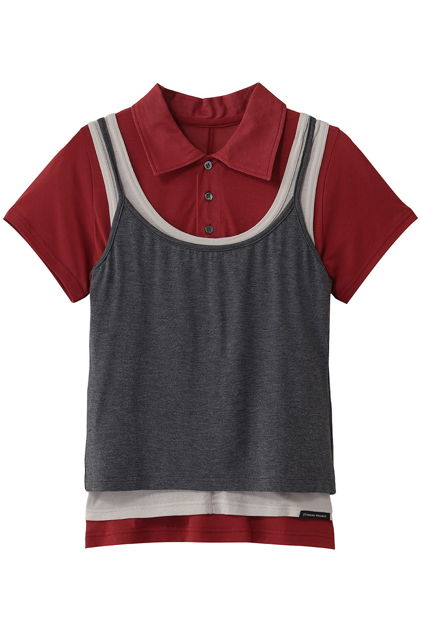 プランク プロジェクト/PRANK PROJECTのレイヤードポロシャツ / Layered Polo Shirt(RED(レッド)/31261416106)