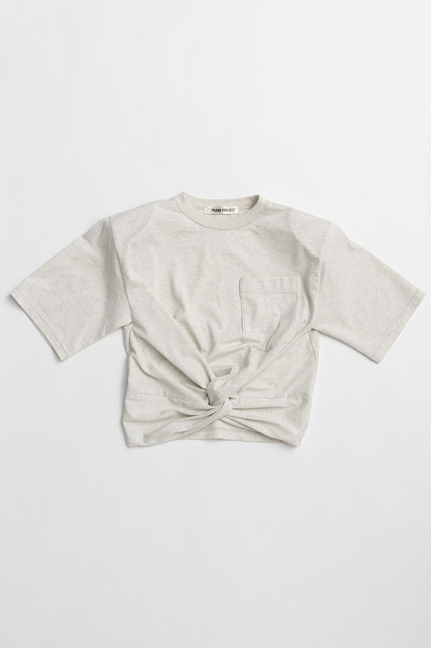 プランク プロジェクト/PRANK PROJECTの【予約販売】ツイステッドクロップドTEE / Twisted Cropped T-Shirt(L.GRY(ライトグレー)/31261416107)