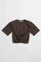 【予約販売】ツイステッドクロップドTEE / Twisted Cropped T-Shirt プランク プロジェクト/PRANK PROJECT BRN(ブラウン)
