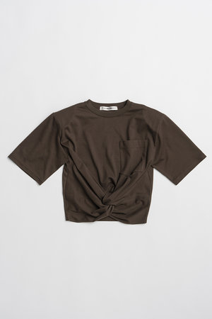プランク プロジェクト/PRANK PROJECTのツイステッドクロップドTEE / Twisted Cropped T-Shirt(110100/110102)