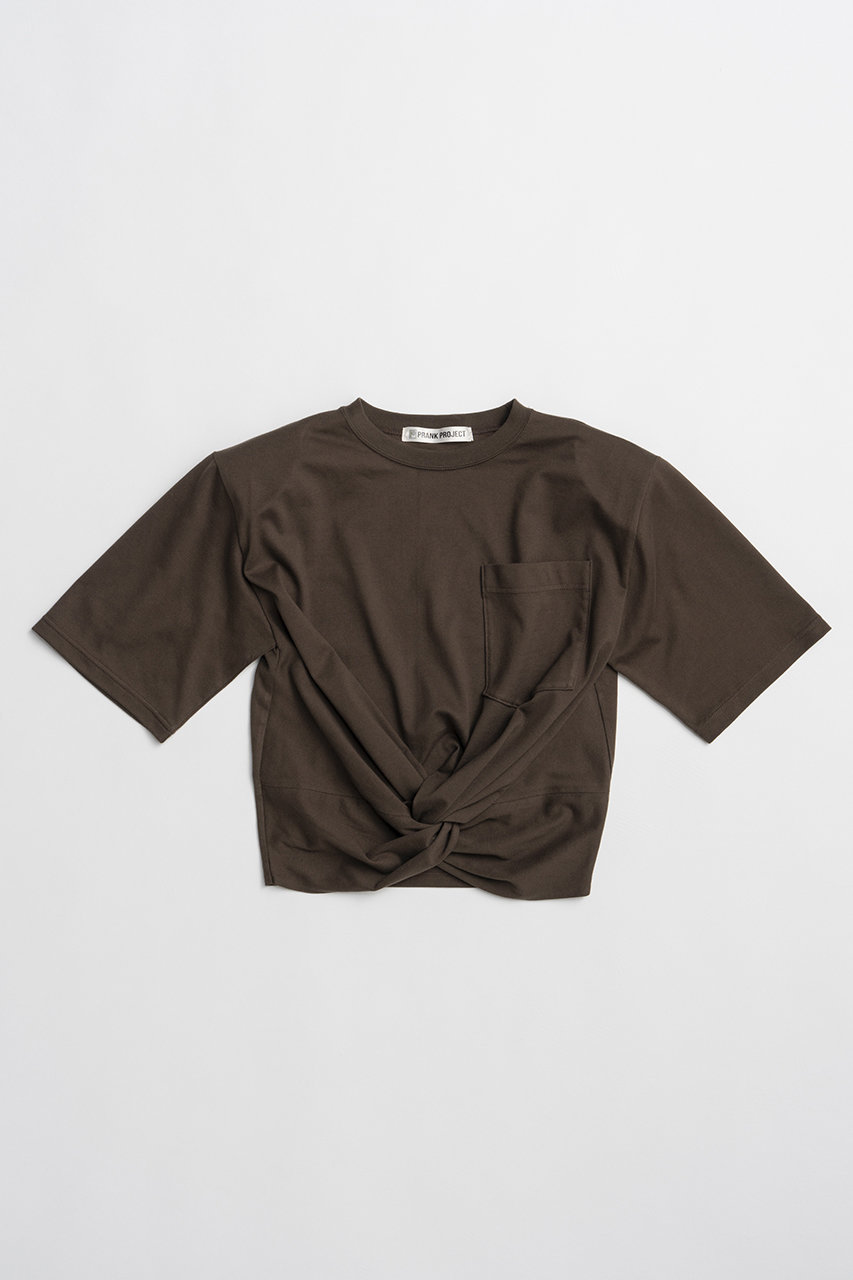 プランク プロジェクト/PRANK PROJECTの【予約販売】ツイステッドクロップドTEE / Twisted Cropped T-Shirt(BRN(ブラウン)/31261416107)