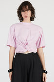 ツイステッドクロップドTEE / Twisted Cropped T-Shirt