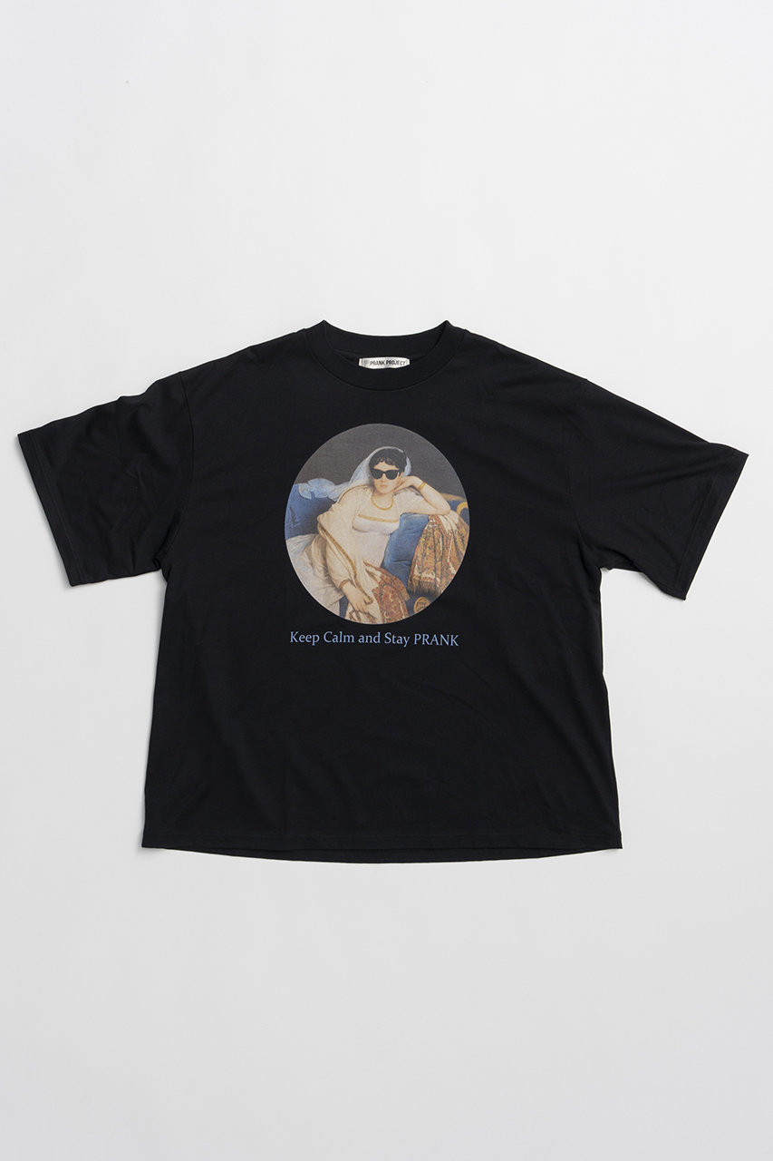 プランク プロジェクト/PRANK PROJECTのKeep Calm and Stay プリントTシャツ / Art Graphic Oversized T-shirt(BLK(ブラック)/31261416210)