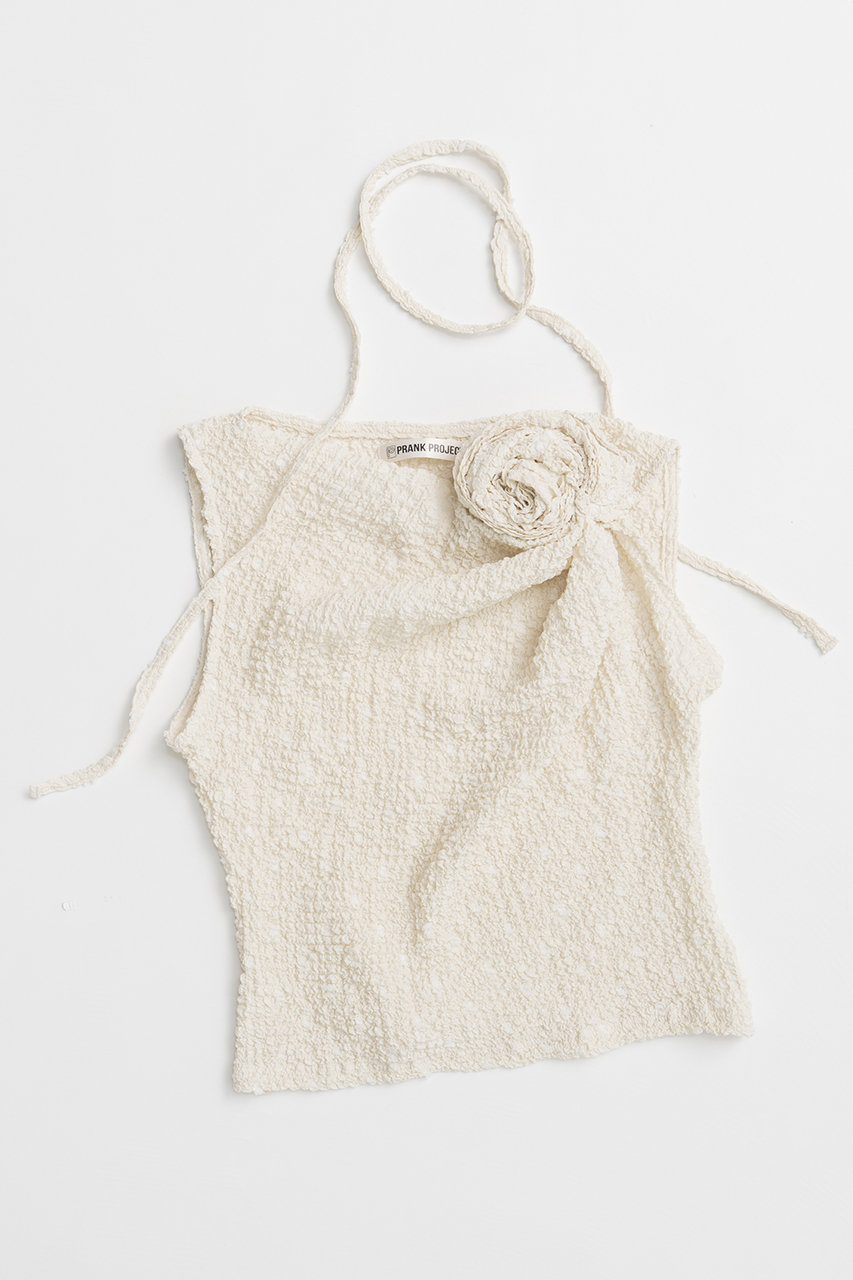 プランク プロジェクト/PRANK PROJECTの【予約販売】モチーフトップス / Rose Motif Ripple Top(IVR(アイボリー)/31261416211)