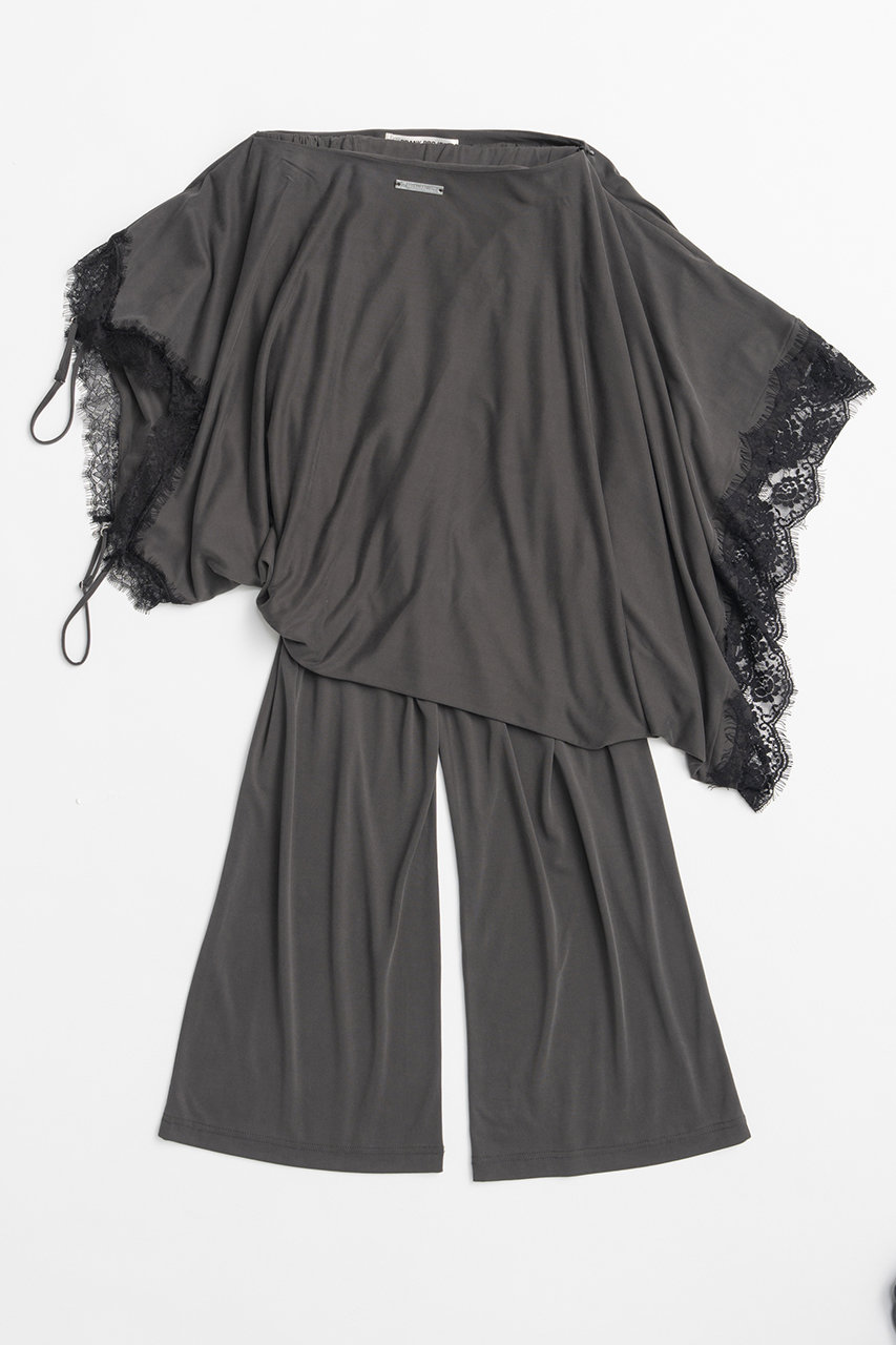 プランク プロジェクト/PRANK PROJECTの【予約販売】横向きレースワンピースパンツ / Slip Dress Layered Pants(C.GRY(チャコールグレー)/31261466201)