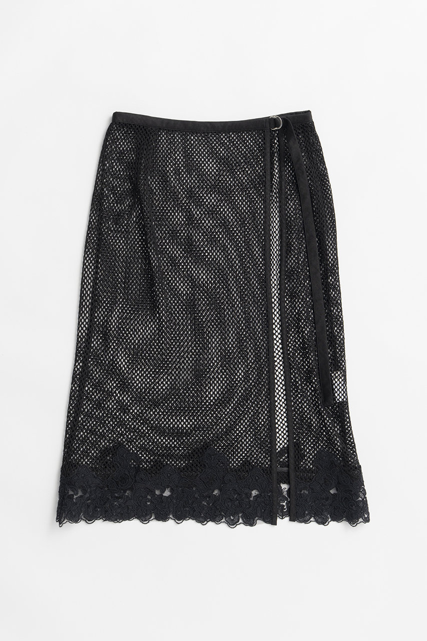 プランク プロジェクト/PRANK PROJECTのメッシュレースラップスカート / Mesh Lace Wrap Skirt(BLK(ブラック)/31261515604)