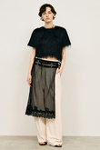 メッシュレースラップスカート / Mesh Lace Wrap Skirt