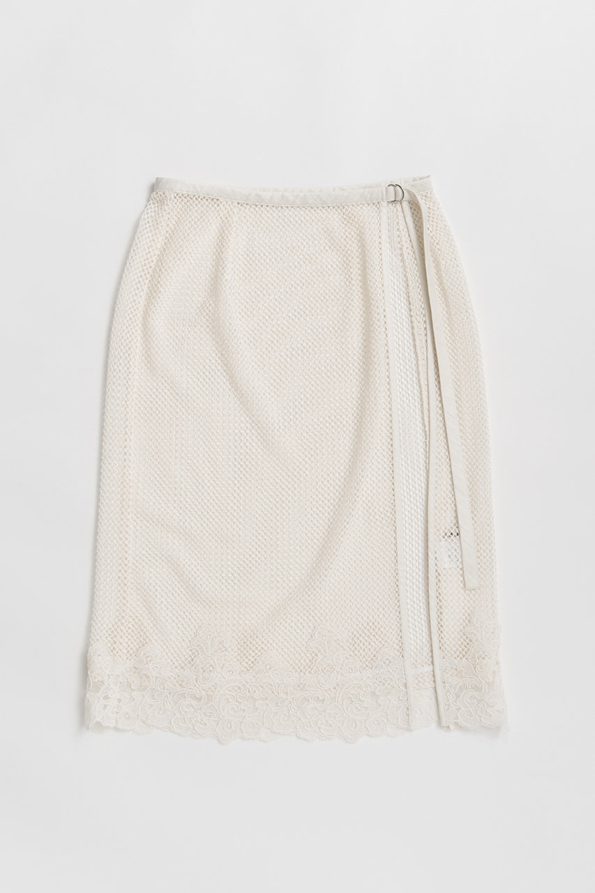 プランク プロジェクト/PRANK PROJECTのメッシュレースラップスカート / Mesh Lace Wrap Skirt(WHT(ホワイト)/31261515604)