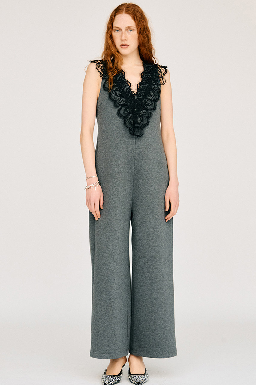 プランク プロジェクト/PRANK PROJECTの【予約販売】ディープVネックレースオールインワン / Deep V-Neck Lace All-In-One(GRY(グレー)/31261265102)