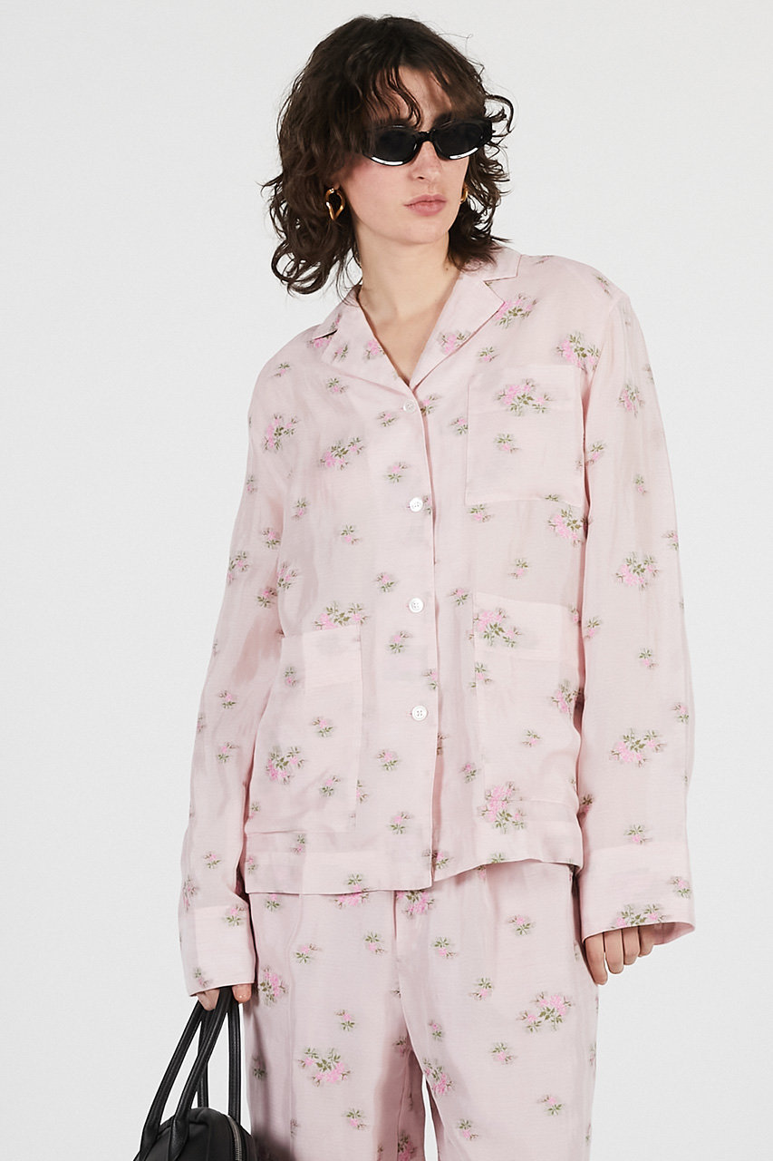 プランク プロジェクト/PRANK PROJECTの【予約販売】フラワージャガードラウンジシャツ / Flower Jacquard Lounge Shirt(PNK(ピンク)/31261316108)