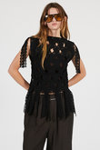 レーステープトップ / Lace Tape Cross Top