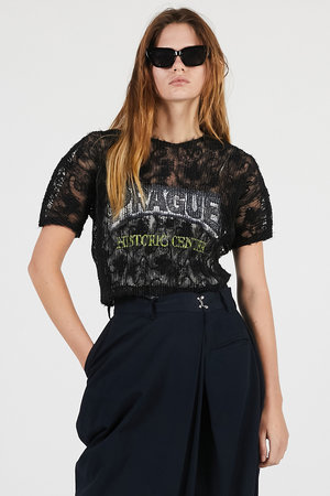プランク プロジェクト/PRANK PROJECTの【予約販売】PRAGUE ロゴプリントTシャツ / Lace Pleats Top(110100/110102)
