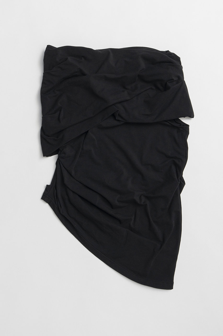 プランク プロジェクト/PRANK PROJECTのアシンメトリードレープトップ / Asymmetrical Drape Top(BLK(ブラック)/31261415612)