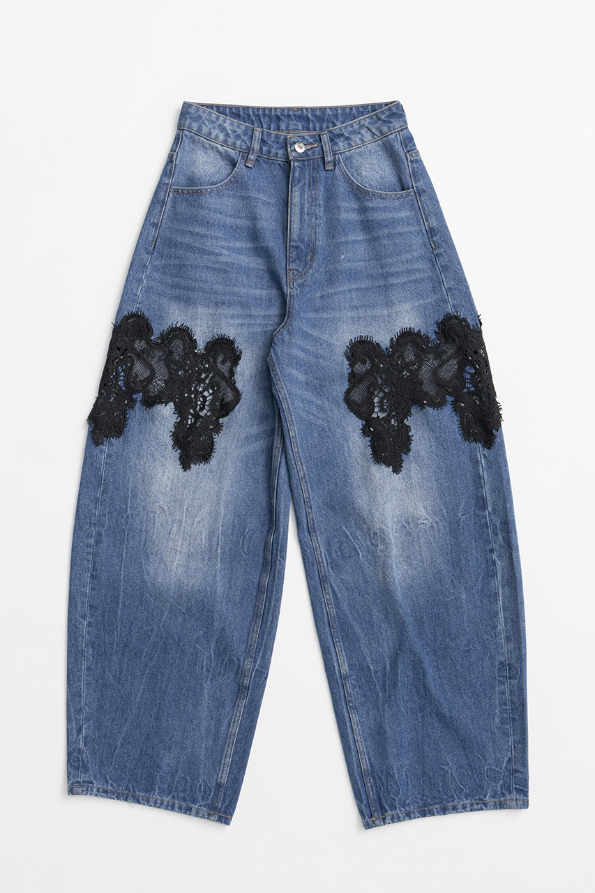 プランク プロジェクト/PRANK PROJECTの【予約販売】レースエンブロイダリーデニム / Lace Embroidery Denim(BLU(ブルー)/31261465910)