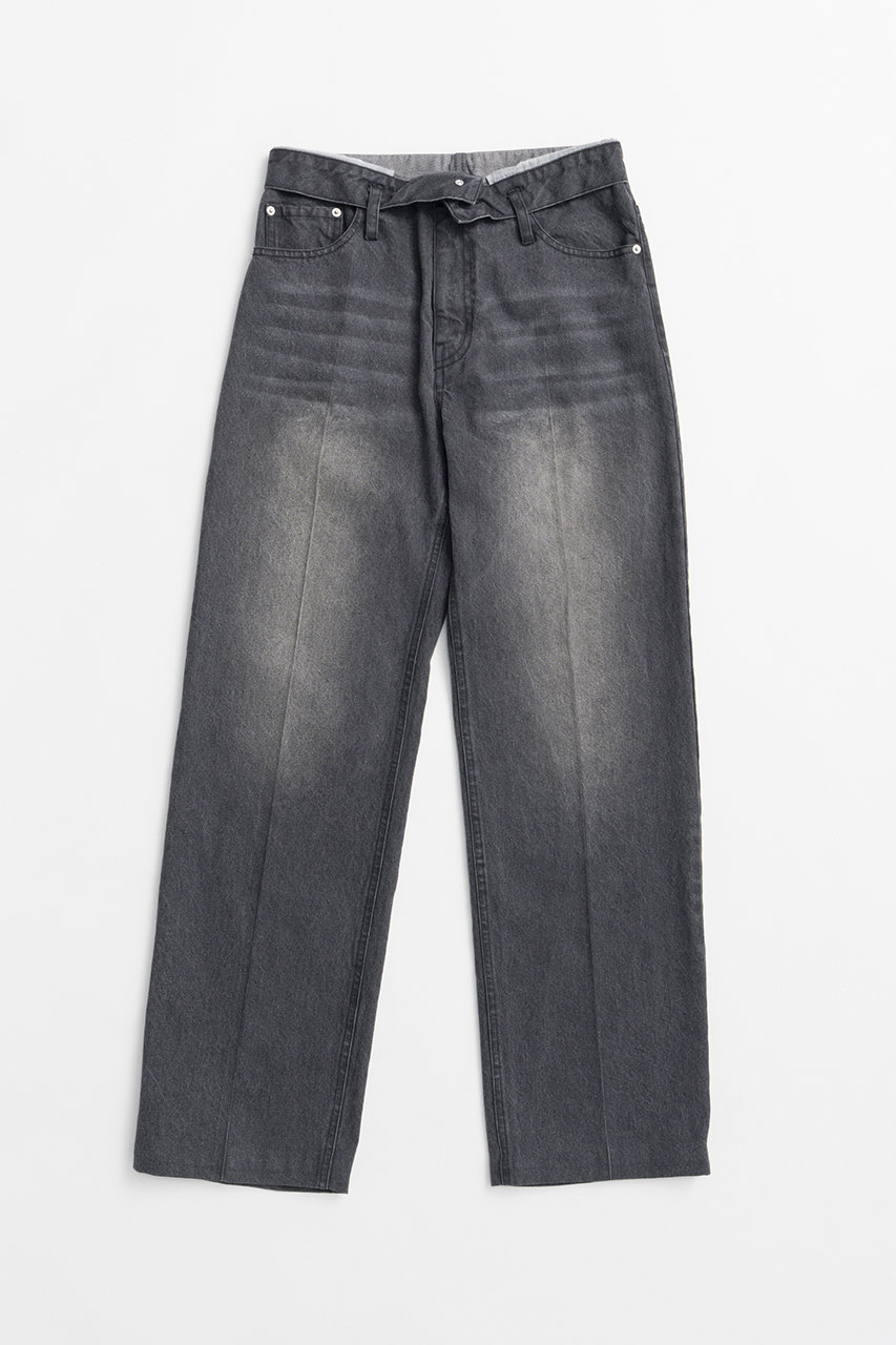 プランク プロジェクト/PRANK PROJECTの【予約販売】クリースストレートジーンズ / Crease Straight Jeans(BLK(ブラック)/31261466116)