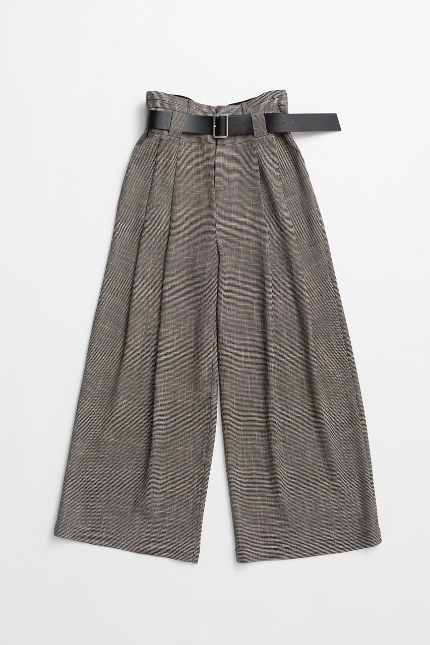 プランク プロジェクト/PRANK PROJECTの【予約販売】ダブルベルトタックワイドパンツ / Double Belt Tuck Wide Pants(BLK(ブラック)/31261465619)