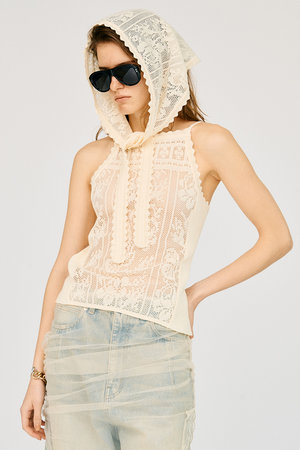 プランク プロジェクト/PRANK PROJECTの【予約販売】クロシェライクキャミ / Crochet-Style Camisole(110100/110101)
