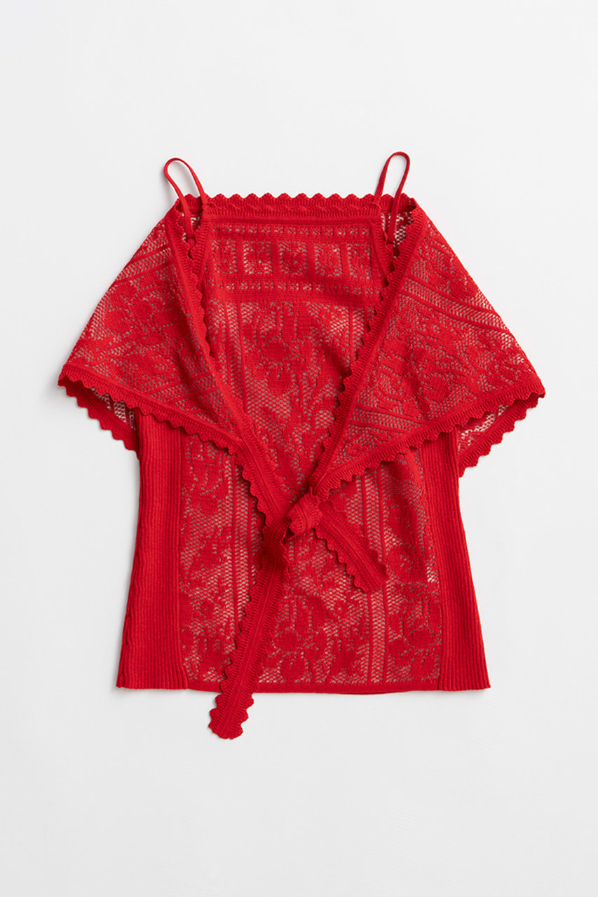 プランク プロジェクト/PRANK PROJECTの【予約販売】クロシェライクキャミ / Crochet-Style Camisole(RED(レッド)/31261365905)