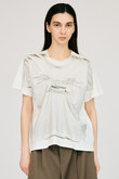 フェイクプリントランダムタックTEE / Fake Print Random Tack T-Shirt
