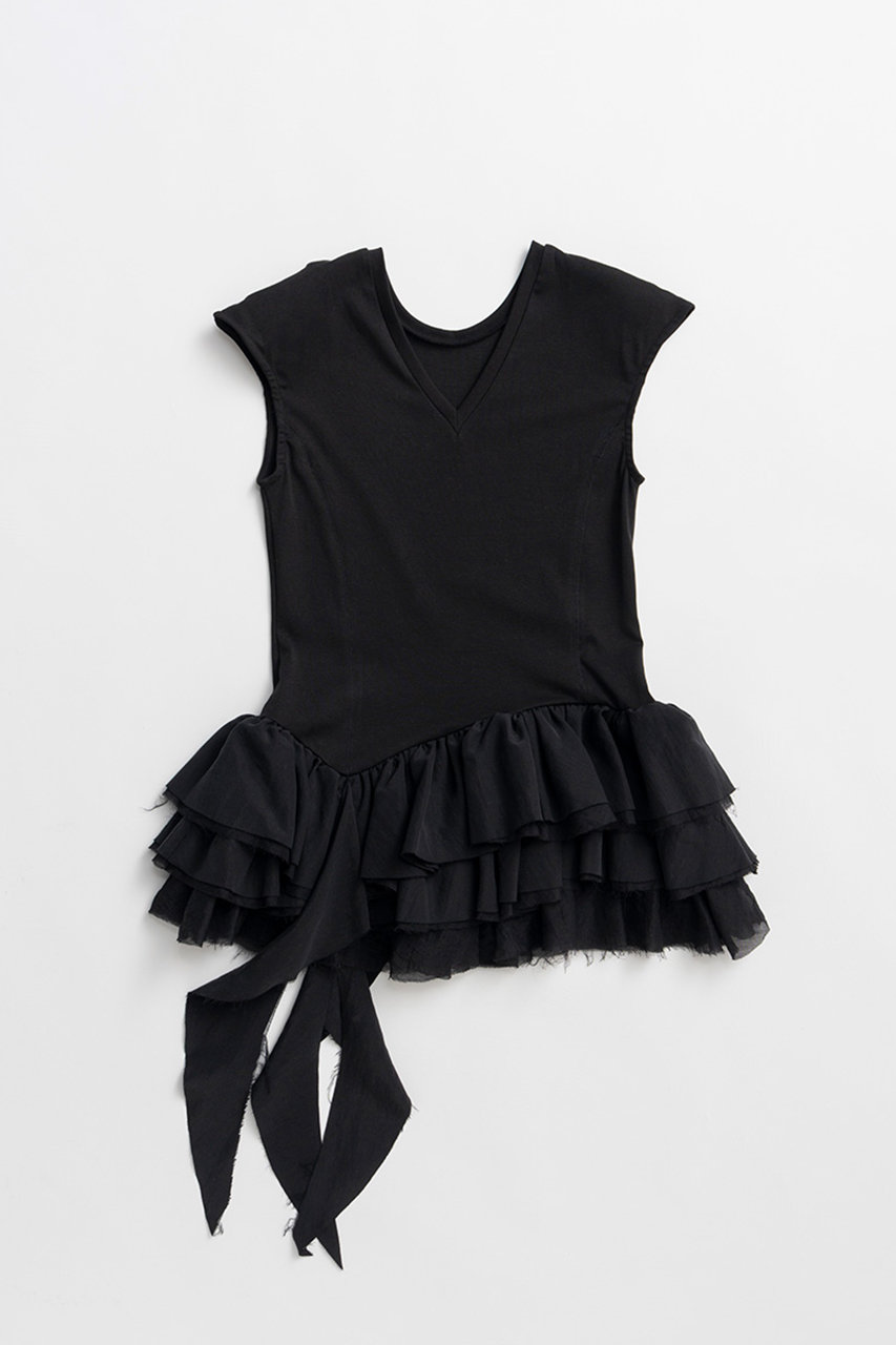 プランク プロジェクト/PRANK PROJECTの【予約販売】2WAYフリルヘムトップス / 2WAY Frill Hem TOP(BLK(ブラック)/31261415912)