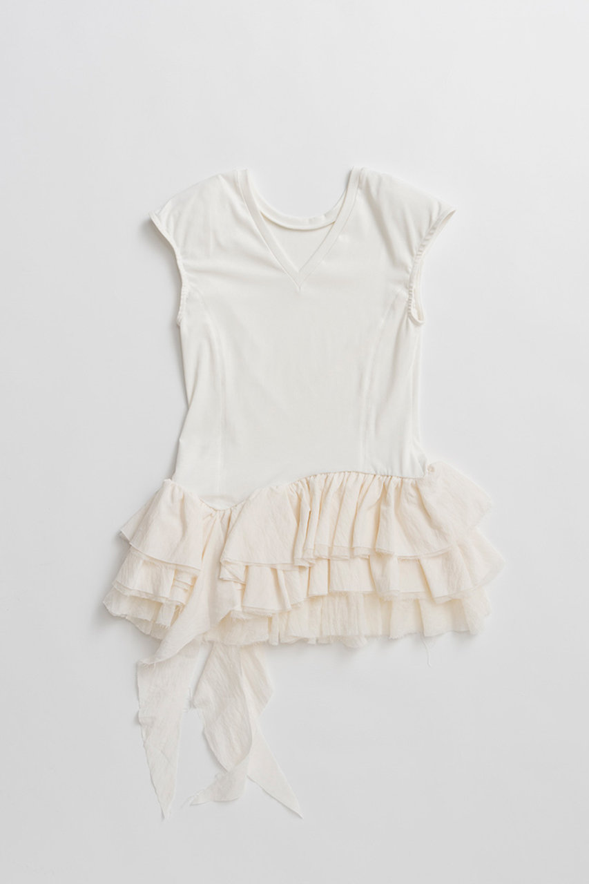 プランク プロジェクト/PRANK PROJECTの【予約販売】2WAYフリルヘムトップス / 2WAY Frill Hem TOP(WHT(ホワイト)/31261415912)