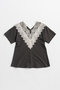 【予約販売】VネックレースTシャツ / V-Neck Lace T-Shirt プランク プロジェクト/PRANK PROJECT C.GRY(チャコールグレー)